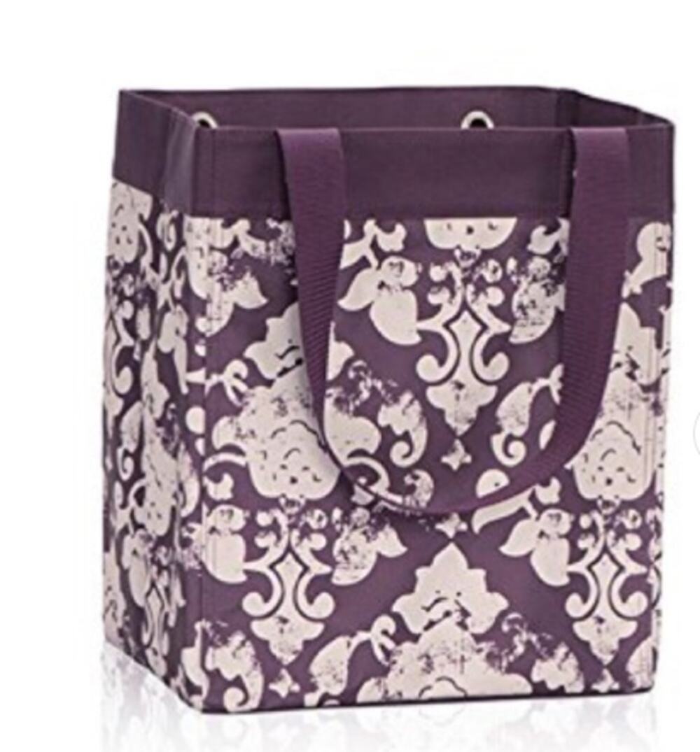 Thirty-One Essential Storage Tote Vintage Damask 14”x12”x 9”